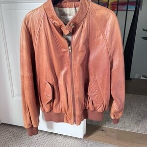 Sawyer of Napa . Vintage Brown leather Bomber Jacket. Gently worn.